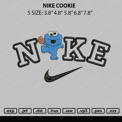 Nike Cookie M Embroidery File 5 sizes
