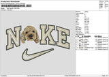 Nike Dog 0512b Embroidery File 6 sizes
