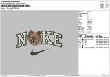 Nike Dog 0912 Embroidery File 6 sizes