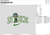 Nike Ellie V3 Embroidery File 6 sizes