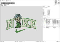 Nike Ellie V3 Embroidery File 6 sizes