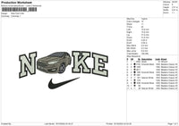 Nike Ford Embroidery File 6 sizes