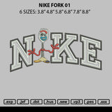 Nike Forky 01 Embroidery File 6 sizes