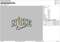 Nike Fortnite Embroidery File 6 sizes