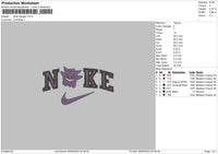 Nike Ganger Embroidery File 5 sizes