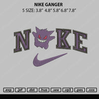 Nike Ganger Embroidery File 5 sizes