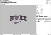 Nike Ginger Embroidery File 6 sizes