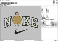 Nike Burger Embroidery File 6 sizes