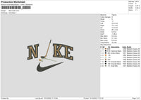 Nike Stick 02 Embroidery File 6 Sizes
