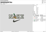 Nike Goofy Embroidery File 6 sizes