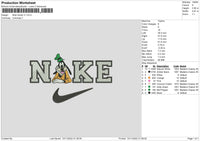 Nike Goofy Embroidery File 6 sizes