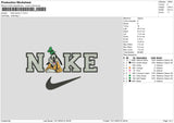 Nike Goofy Embroidery File 6 sizes