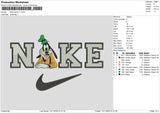 Nike Goofy Embroidery File 6 sizes