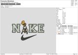 Nike Goofy V2 Embroidery File 6 sizes