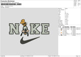 Nike Goofy V2 Embroidery File 6 sizes