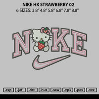 Nike Hk Strawberry 02 Embroidery File 6 sizes