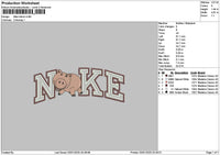 Nike Pig 01 Embroidery File 6 sizes