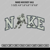 Nike Hockey Emboidery File 5 Sizes