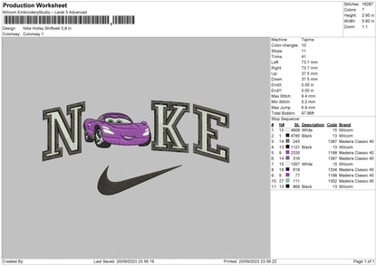 Nike Holley Embroidery File 6 sizes