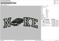 Nike Car 2311 Embroidery File 6 sizes