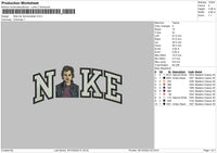 Nike Ian Somerhalder Embroidery File 5 sizes