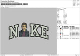 Nike Ian Somerhalder Embroidery File 5 sizes