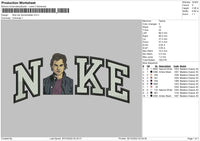 Nike Ian Somerhalder Embroidery File 5 sizes