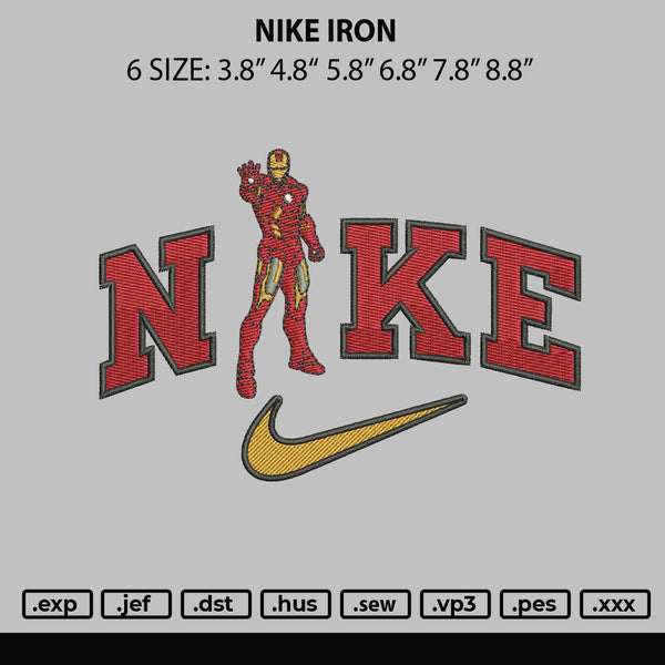 Nike Iron Embroiery File 6 sizes