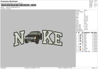 Nike Isuzu D Embroidery File 6 sizes