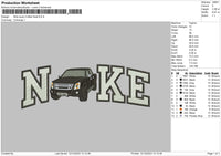Nike Isuzu D Embroidery File 6 sizes