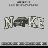 Nike Isuzu D Embroidery File 6 sizes
