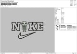 Nike Jack Chibi Embroidery File 6 sizes