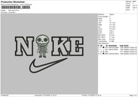 Nike Jack Chibi Embroidery File 6 sizes