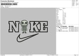 Nike Jack Chibi Embroidery File 6 sizes
