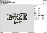 Nike Janessa V2 Embroidery File 6 sizes