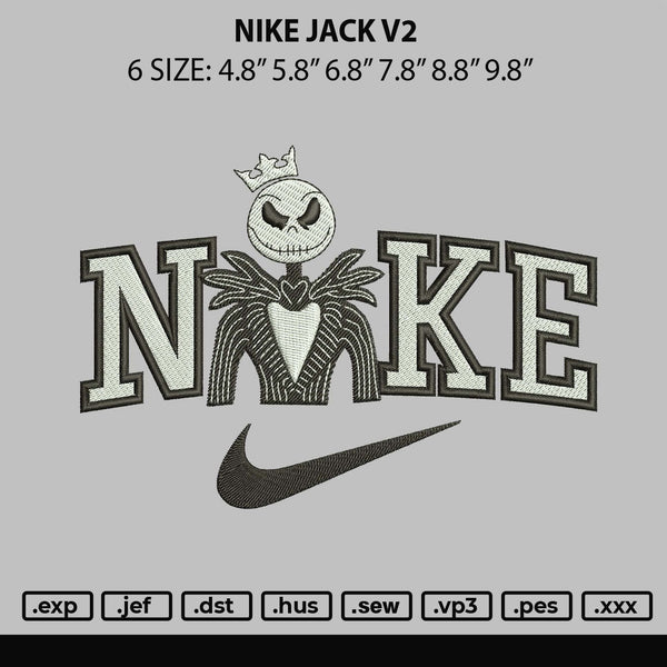 Nike Jack V2 Embroidery File 6 sizes