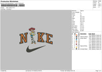 Nike Jessie Embroidery File 6 sizes