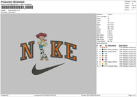 Nike Jessie Embroidery File 6 sizes