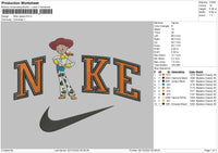 Nike Jessie Embroidery File 6 sizes