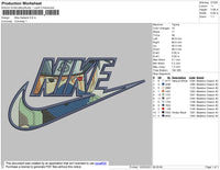 Nike Kakashi Embroidery File 7 size