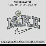 Nike Killua 0709 Embroidery File 6 sizes