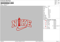 Nike Kinky Embroidery File 6 sizes