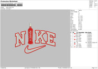 Nike Kinky Embroidery File 6 sizes