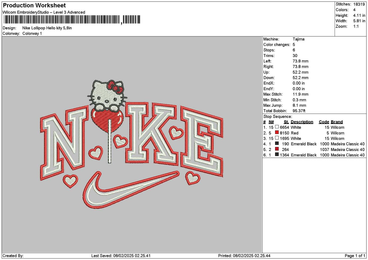 Nike Lollipop Hk Embroidery File 6 sizes