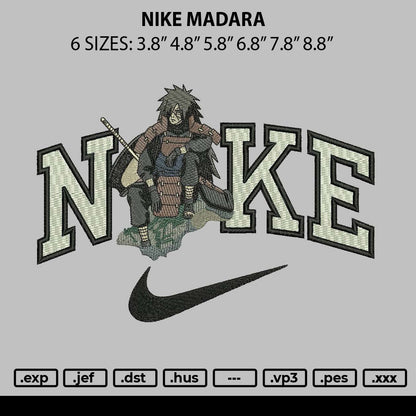 Nike Madara Embroidery File 6 sizes