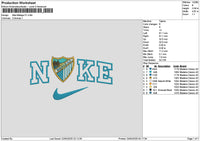 Nike Malaga Embroidery File 6 sizes