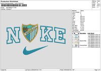 Nike Malaga Embroidery File 6 sizes