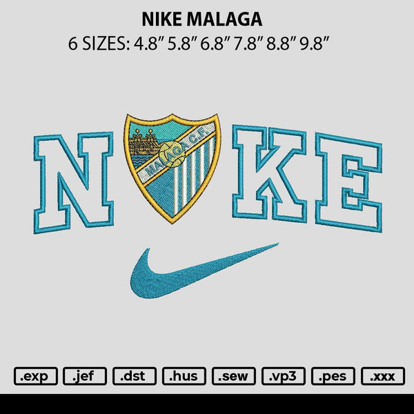 Nike Malaga Embroidery File 6 sizes