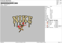 Nike Melt Tiger Embroidery File 6 sizes