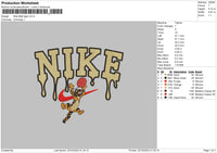 Nike Melt Tiger Embroidery File 6 sizes